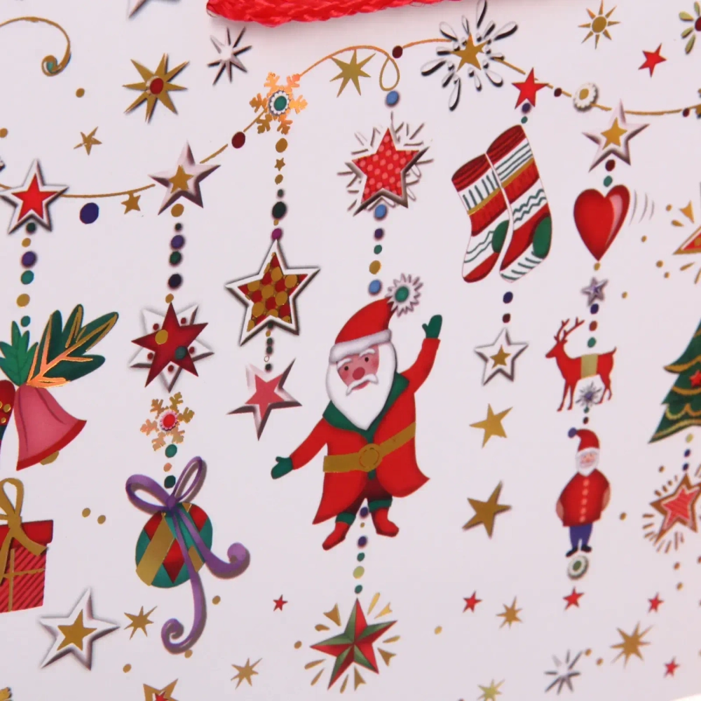 Пакет подарочный «Зимнее веселье» 15*14*7 см, микс