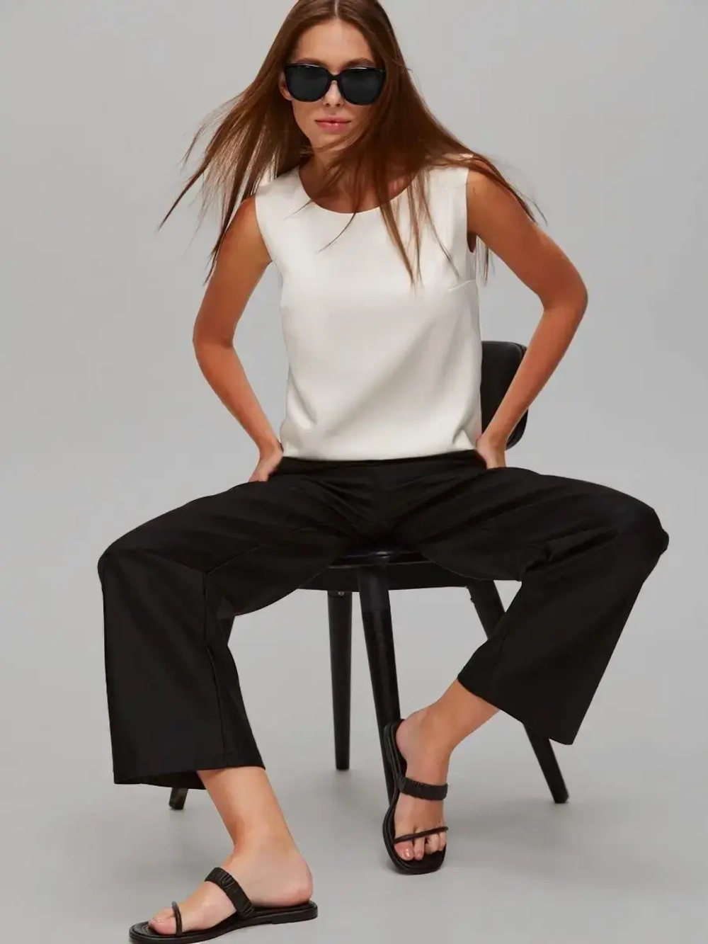 Топ шелковый вечерний