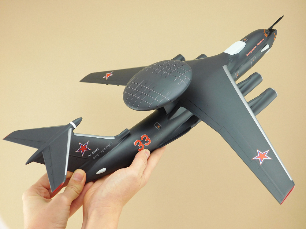 Модель самолета А-50 (М1:100, ВВС России, RF-50602,33 )