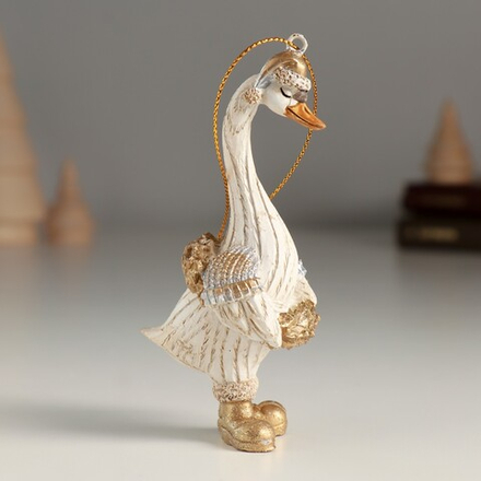 10324676 Сувенир "Гусь в шапочке и ботинках"
