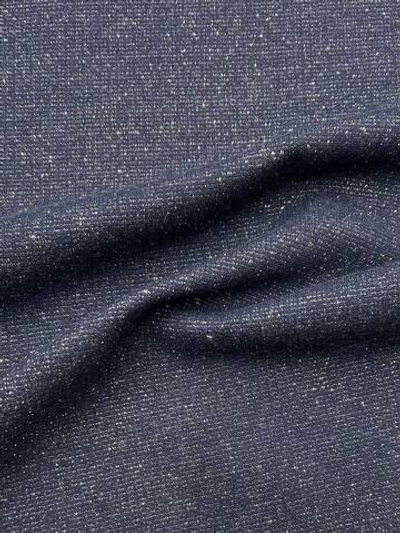 Трикотаж футер хлопок с п/э и люрексом Fabiana Filippi синий с начесом