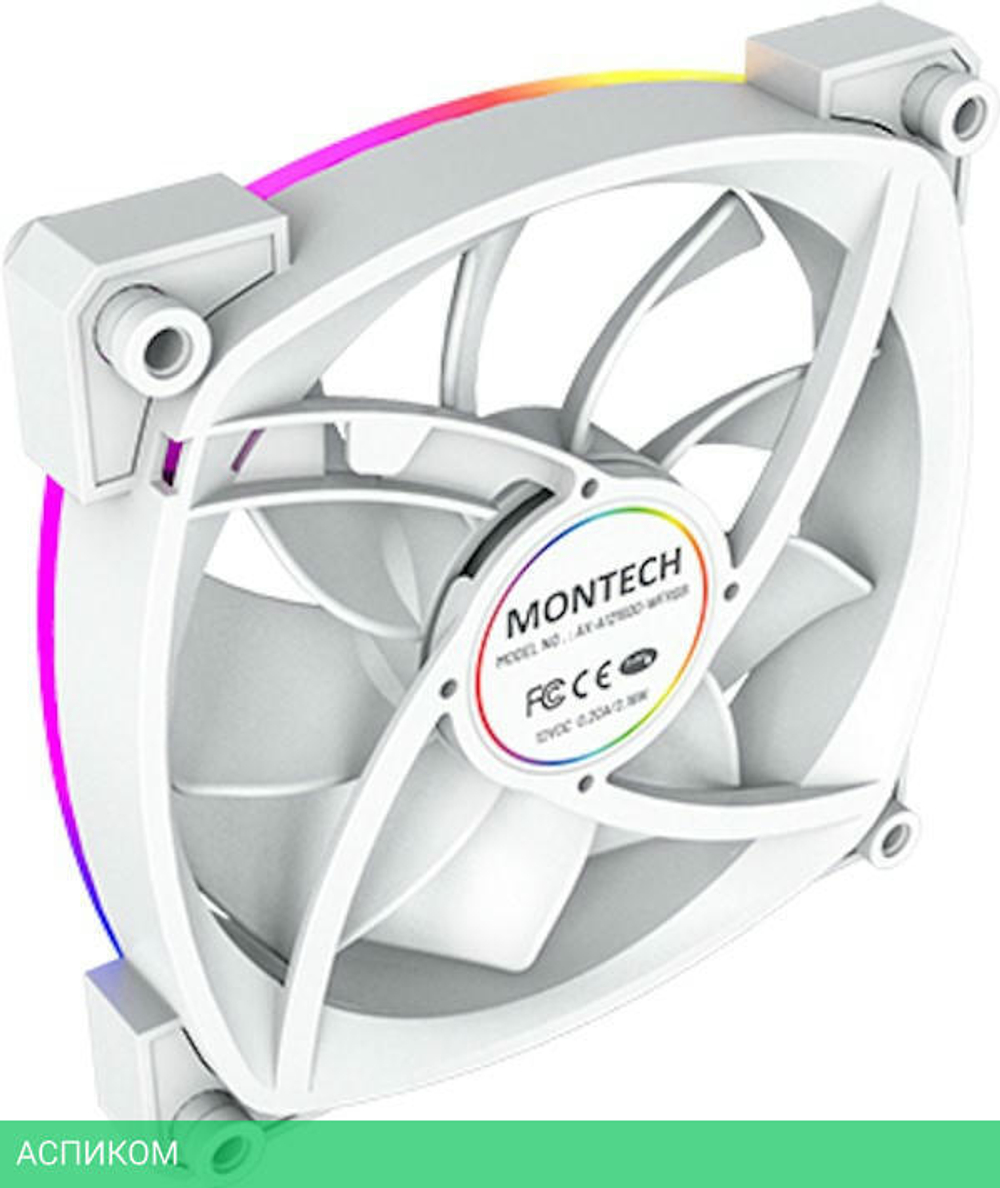 Кулер для процессора Montech AX120 PWM белый