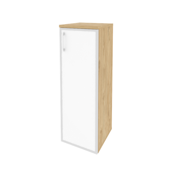 Оникс Шкаф средний узкий правый O.SU-2.4 R (R) white  400*420*1207