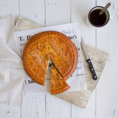 Пирог с мясом и капустой