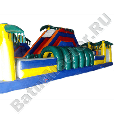 Надувная полоса препятствий "Супер - джунгли"