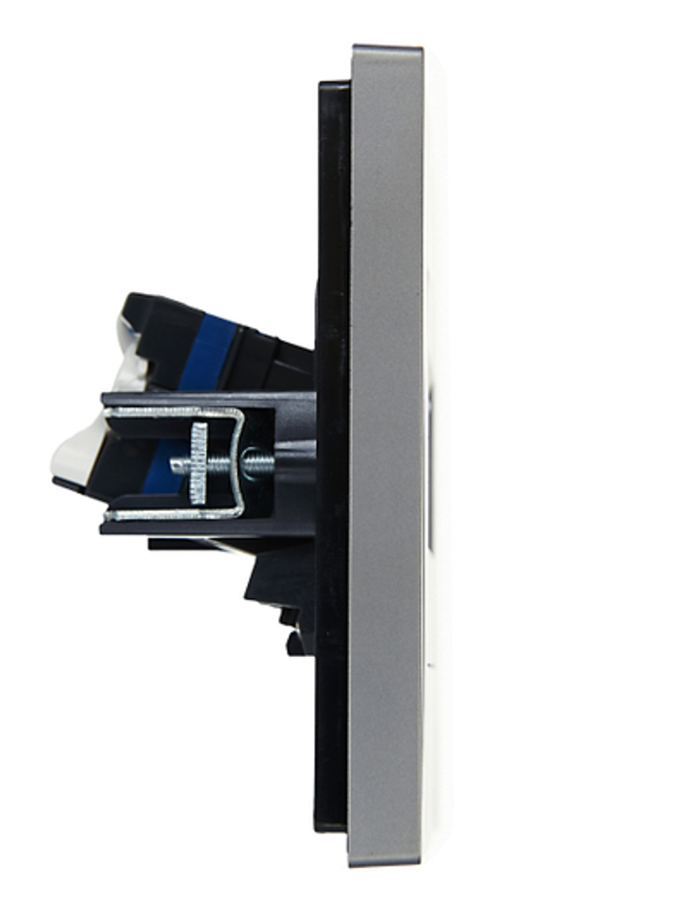FORTE&PIANO Розетка компьютерная двойная RJ45 кат.6 FP534 сталь IEK