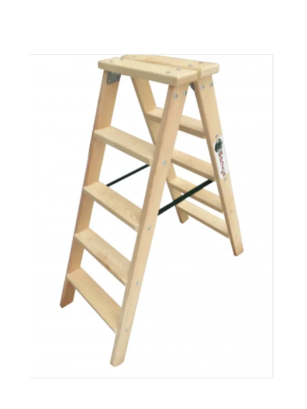 Стремянка деревянная 2х5 wide (рабоч. высота 2,65м)