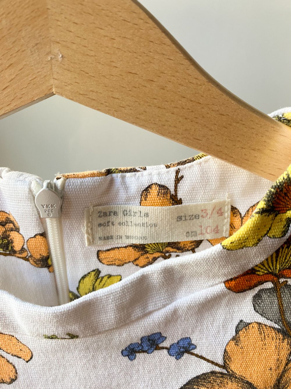 Хлопковое платье  Zara, 104