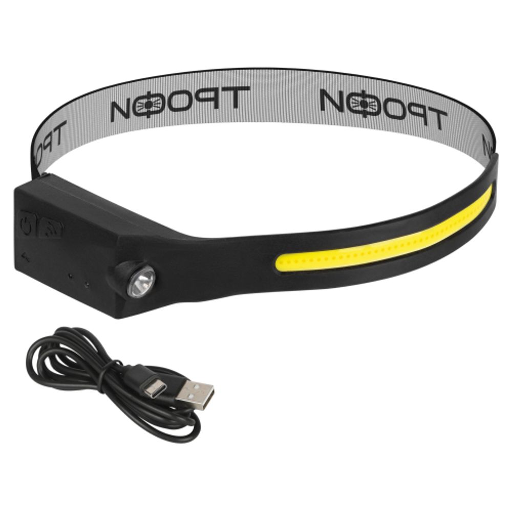 Фонарь налобный светодиодный Трофи GA-104 Kiber-simple аккумуляторный 5 Вт COB + 3 Вт LED сенсорное управление