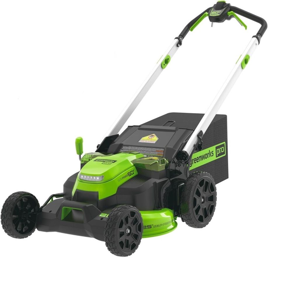 Cамоходная аккумуляторная газонокосилка Greenworks GD60LM61 Twin Force, 60v, 61 см, (2519107), без АКБ и ЗУ