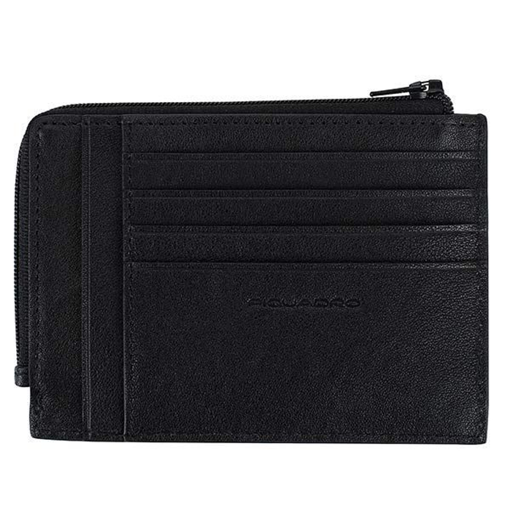 Чехол для кредитных карт Piquadro Black Square PU1243B3R/N черный натуральная кожа