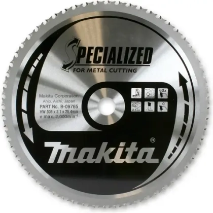 Диск по стали 185х30х1,7 мм/70T,–10°, FTG Makita B-29387