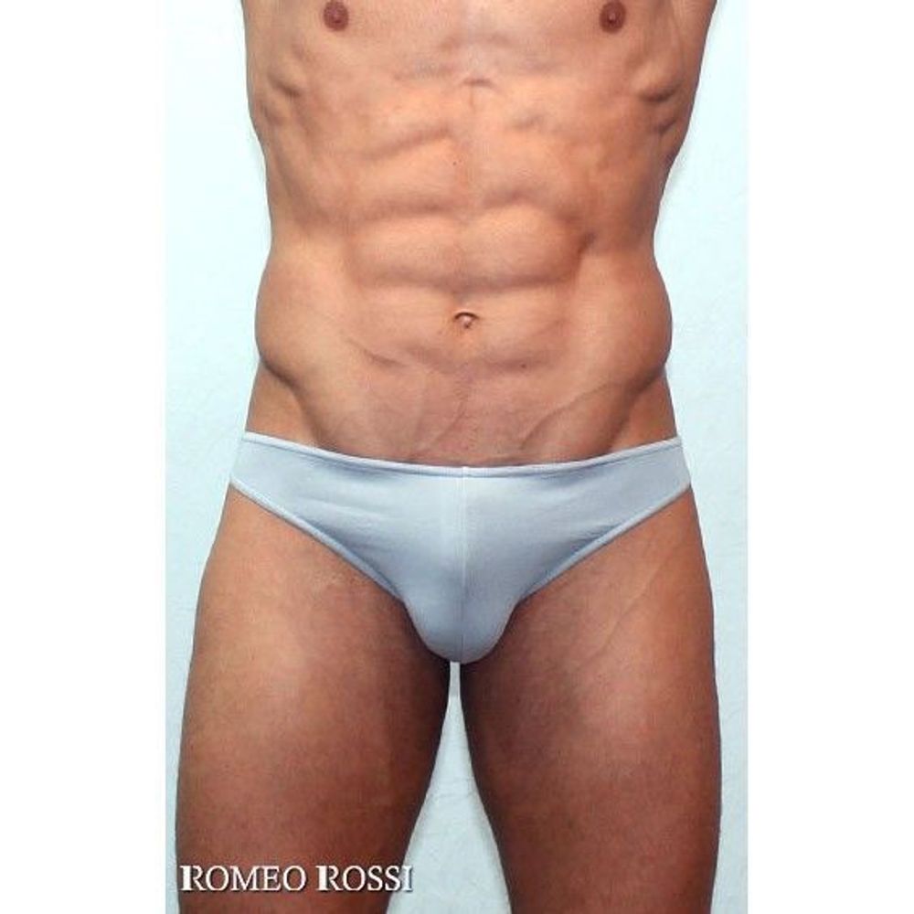Мужские трусы брифы классические светло-серые Romeo Rossi Dream Brief RR2005-03