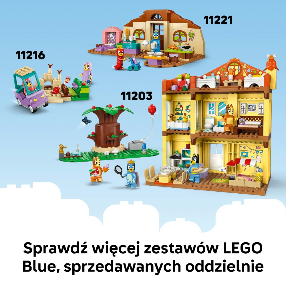 Конструктор LEGO Bluey 11217 Семья Блюи из кубиков — фото 8