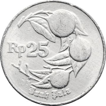 25 рупий 1991-1996 Индонезия