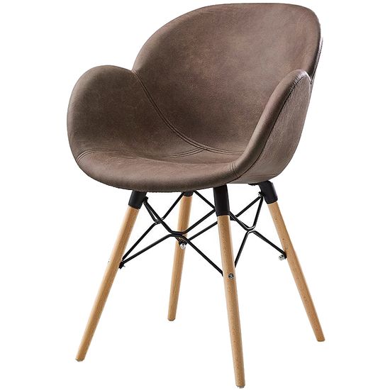 Стул Soren коричневая экокожа