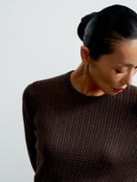 Джемпер SHANTY с длинным рукавом, шоколадный