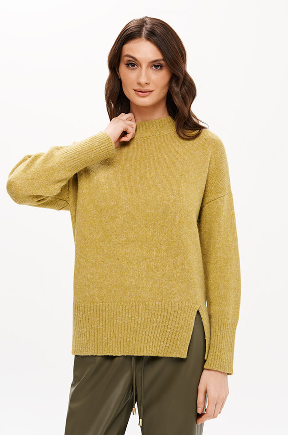 23364 Свитер женский (горчичный)