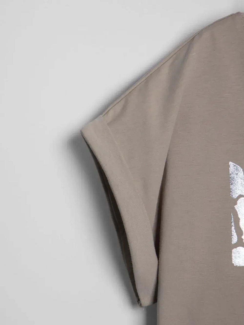 Футболка детская оверсайз укороченная с принтом