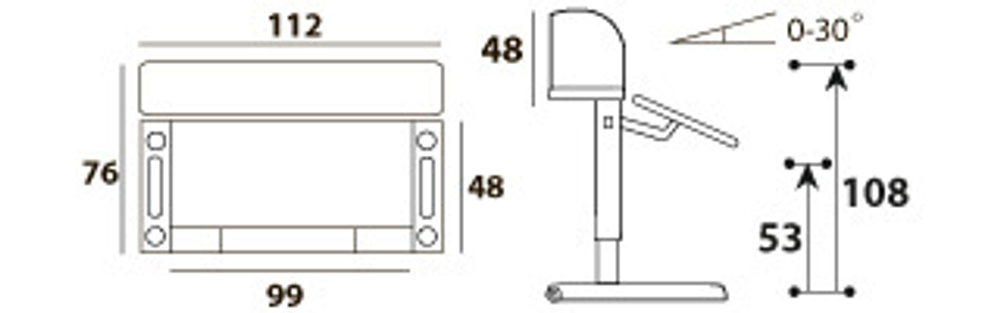 Детский стол Mealux Ergowood - L Multicolor+ полка BD P-18 TG (арт.BD-810 TG/MC Energy + BD P-18 TG)