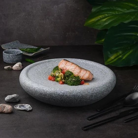 Блюдо круглое d 28,2 см h6,2 см Stone Untouched Taiga P.L. Proff Cuisine [1]