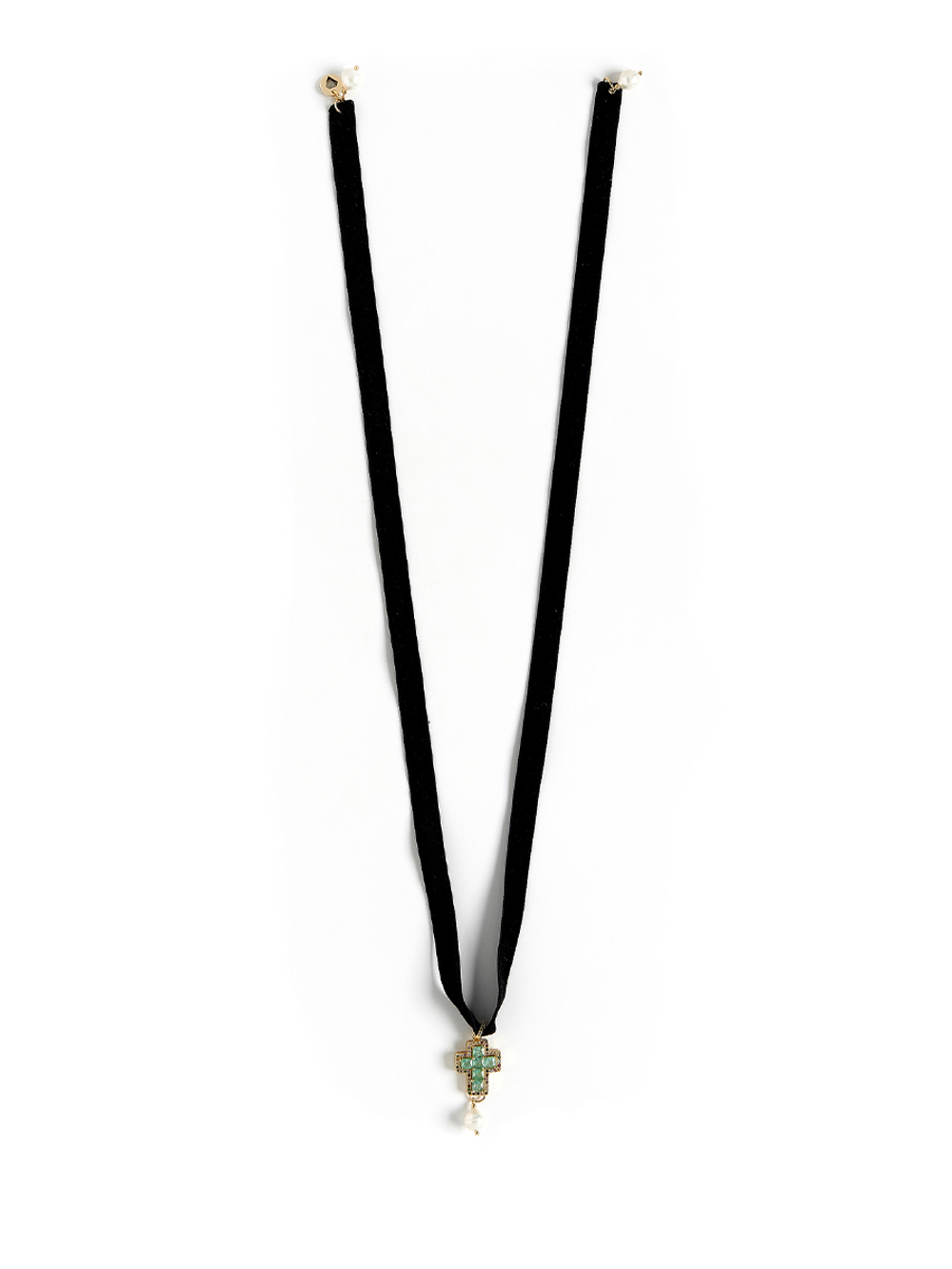 Колье "Matilda green" Gold