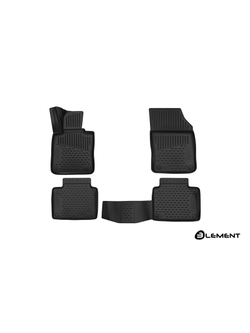 Коврики в салон для VOLVO V90, 2016-, Station wagon, (Европа), 4 шт. (полиуретан) ELEMENT3D5018210K