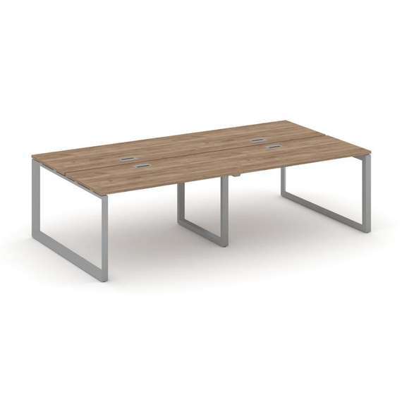 Style Project Рабочая станция двухсторонняя SN-59O.DRS-041 Дуб Табак/Металл Серый/Серебро Заглушка 1