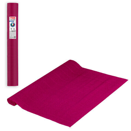 Бумага гофрированная (ИТАЛИЯ) 180 г/м2, алая (582), 50х250 см, BRAUBERG FIORE, 112606