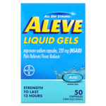 Aleve, Напроксен в капсулах, жидкие гели, 220 мг, 50 капсул