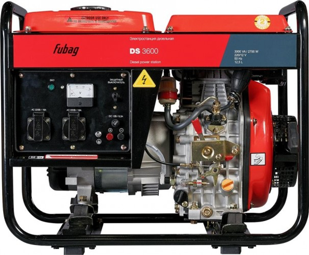 Электростанция дизельная с воздушным охлаждением FUBAG DS  3600 открытая 838210