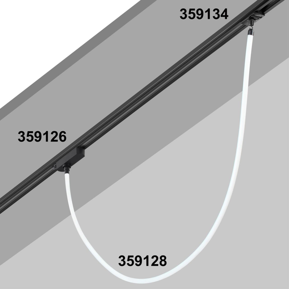 359128 KONST NT23 068 черный Светильник светодиодный IP20 LED 3000K 14W 170-265V 1400Лм RAMO