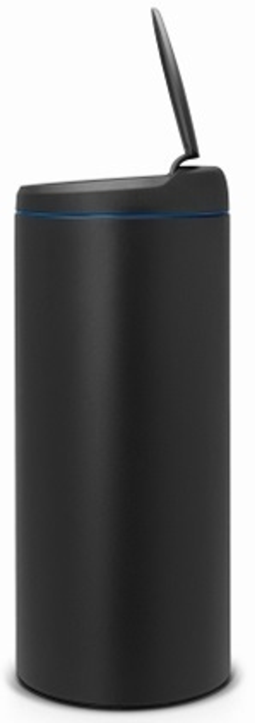 Ведро Brabantia FlipBin 30л антрацит с приподнятой крышкой