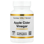 California Gold Nutrition, яблочный уксус, 60 растительных капсул