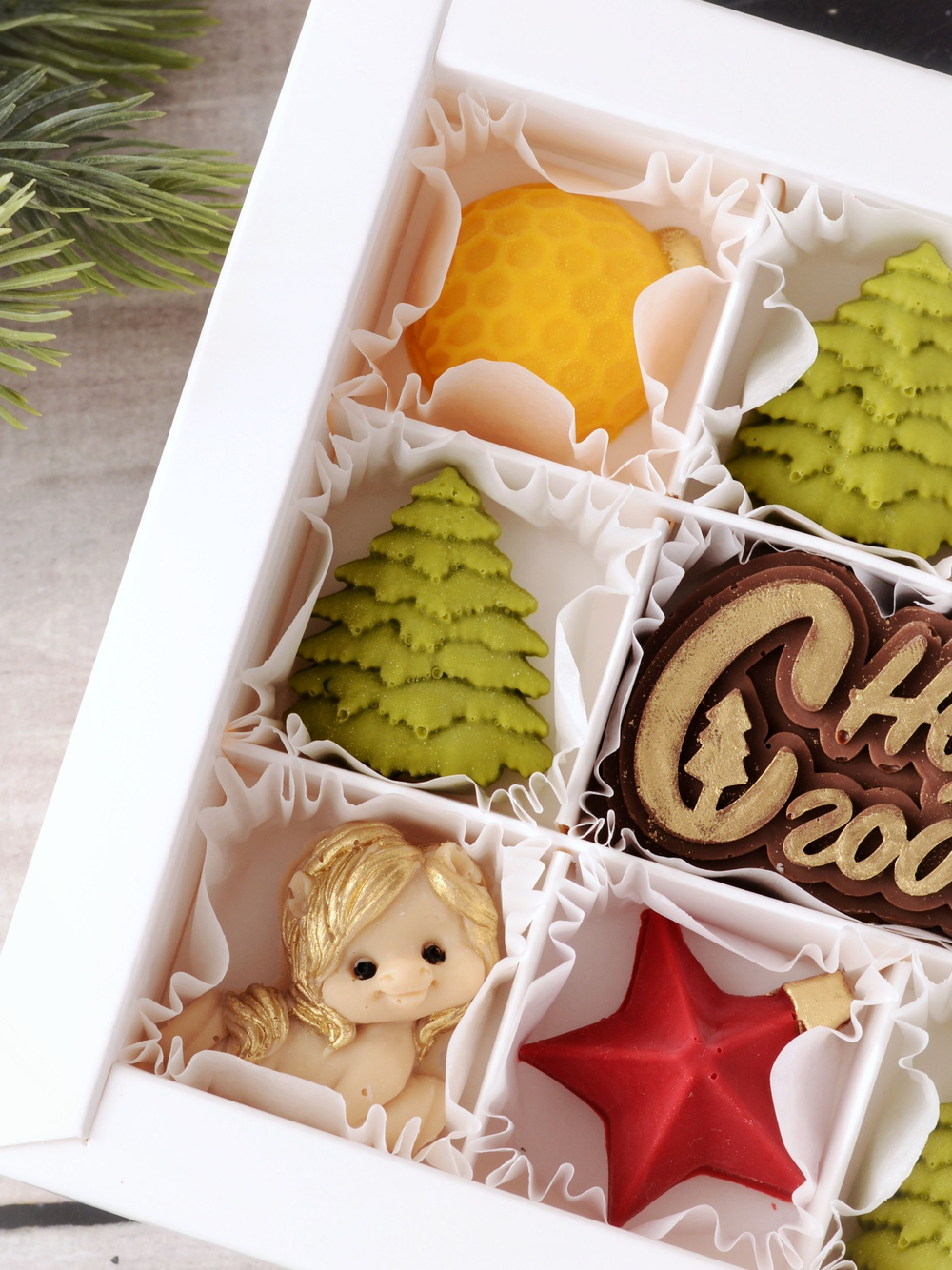 Подарочный набор "С Новым Годом" с лошадками #1 / Конфеты ручной работы