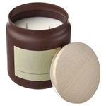 Свеча ароматическая IKEA ROSENSLAN (РОЗЕНСЛАН), Янтарь и роза, Красно-коричневый, 70 часов