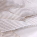 Варёный хлопок "Жемчужный беж полоска", 2 мм