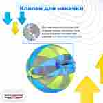 Аттракцион Водный шар ПВХ «Жёлто-синий» 1,8*1,8*1,8 м