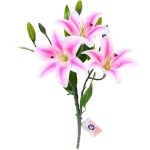 Искусственные цветы «Букет Лилий» 45см цвет розовый