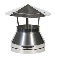 Зонт-оголовок 150-250 толщина металла 0,5-0,5 нержавеющая сталь-оцинкованная сталь