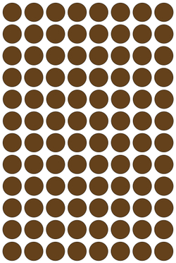 Виниловые наклейки для упаковки и маркировки Policomprint M3, 14 мм. 96 шт.