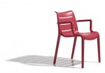 Кресло пластиковое SCAB GIARDINO Sunset, красный