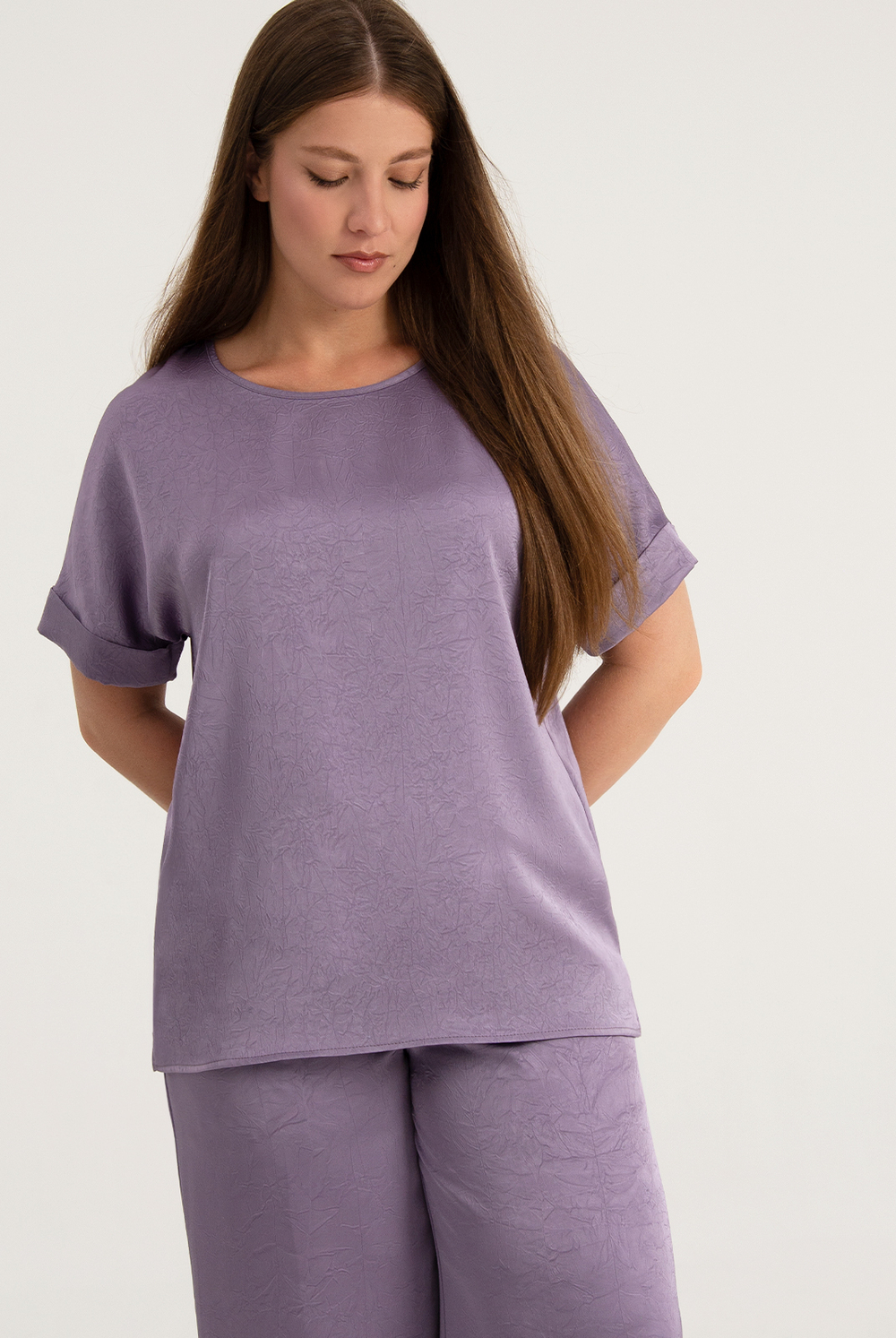 Блузка женская 4581за, Лаванда #270Лаа094581за