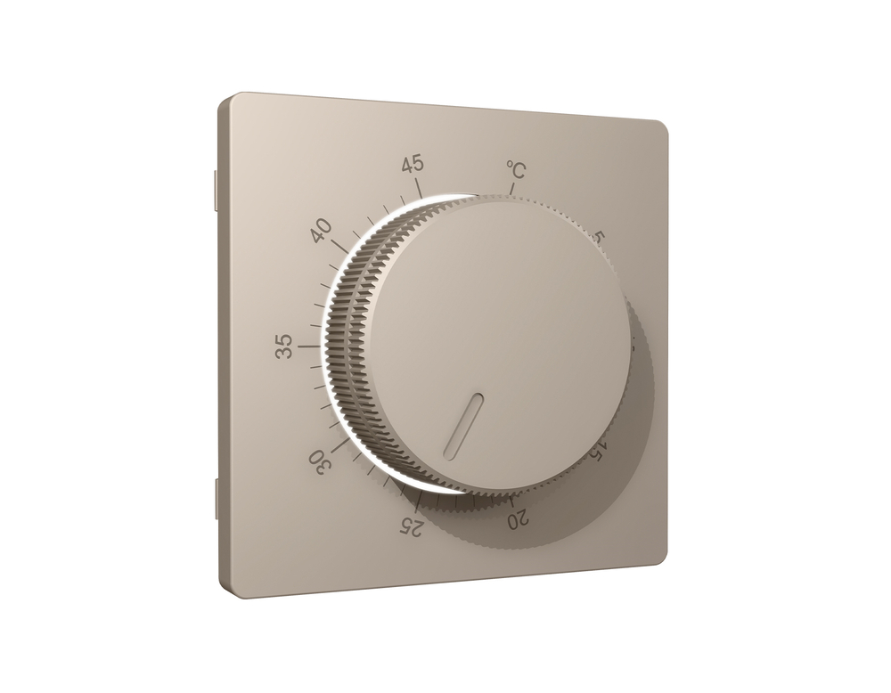 AP3657 Лицевая панель ALFA (Серо-бежевый матовый) для терморегулятора теплого пола QUANT