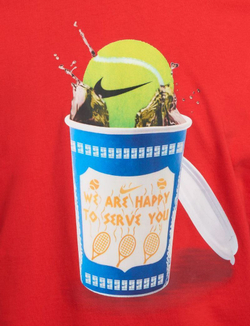 Мужская теннисная футболка Nike Court Tennis T-Shirt - university red