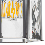 722014 Люстра LIMPIO 1х40W E27 ХРОМ/ПРОЗРАЧНЫЙ