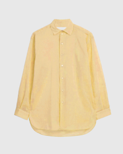Мужская Рубашка из ткани оксфорд желтая