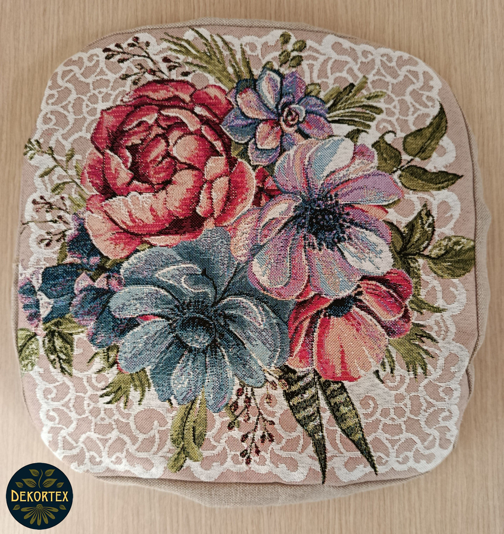 Набор чехлов на табурет из гобелена Загадка 1 (33х33 см) - 2шт