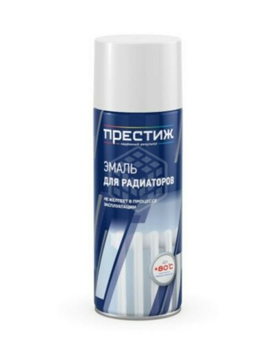 Эмаль для радиаторов отопления, аэрозольная, белая матовая, 425 мл
