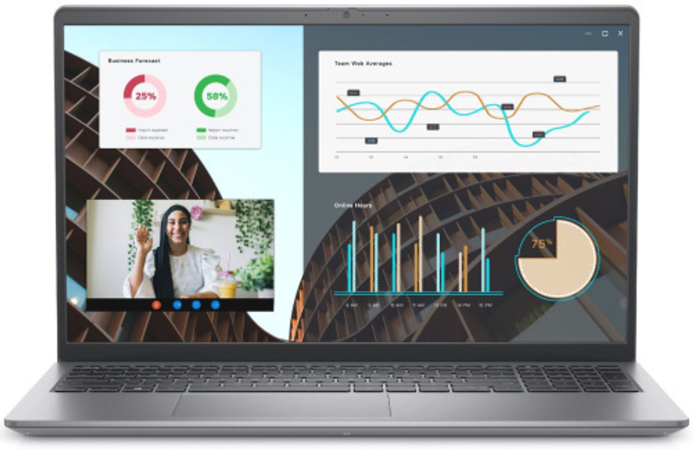 Ноутбук Dell/Vostro 3530/1г/Core i5/1334U/1,3 GHz/8 Gb/PCIe NVMe SSD/512 Gb/No ODD/Graphics/UHD/256 Mb/15,6 ''/1920x1080/Windows 11/Pro/64/Черный